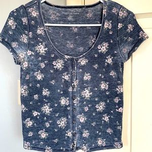 American Eagle Floral TShirt